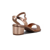 Beira Rio Sandalia Casual Taco Medio Tira Ancha Y Pulsera C/ Broche Cobre