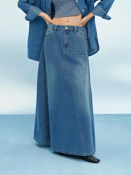 FALDA FLOR AZUL