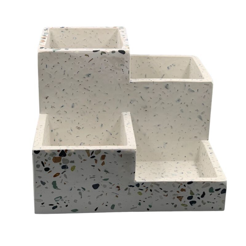 Organizador Cerámica Escalonado 16x16 cm Terrazo