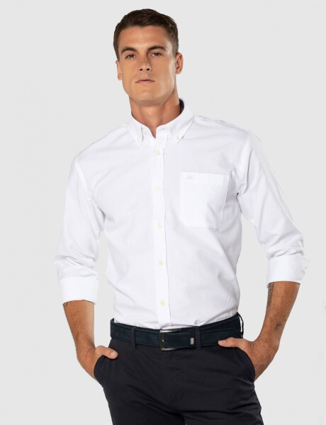 CAMISA LISA OXFORD Blanco