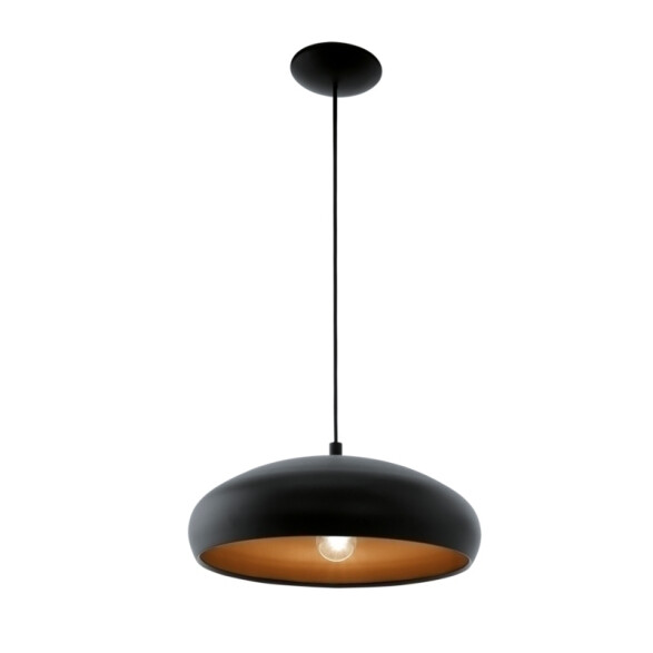 Lámpara campana acero negro/cobre Ø40cm MOGANO1 EG2214
