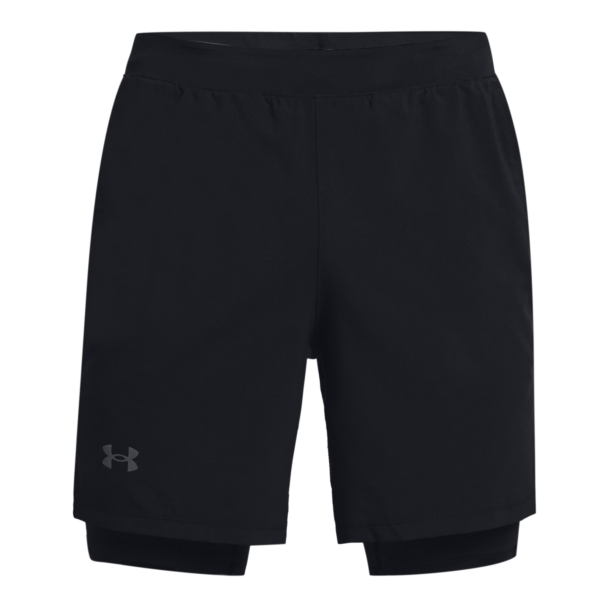 Short de Hombre Under Armour Launch Run 2 en 1 Negro Stadium Sport