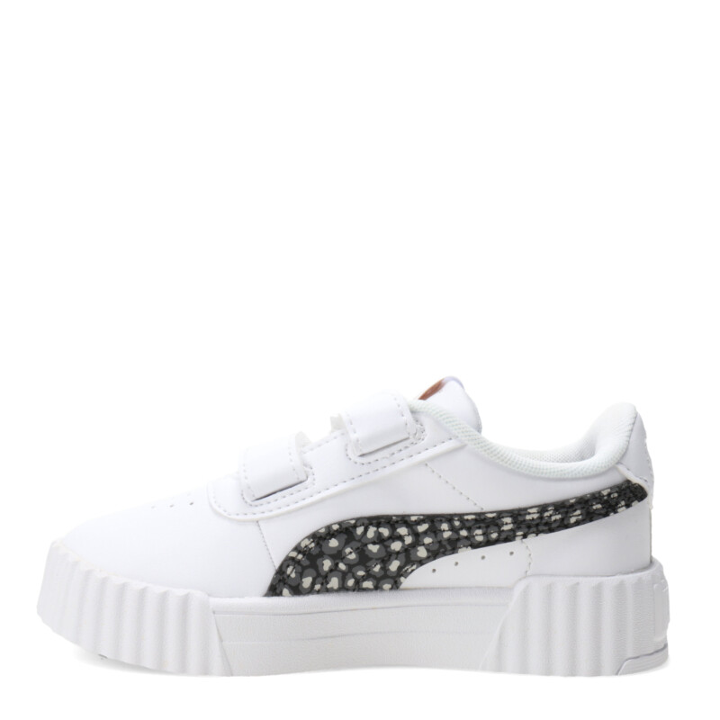Championes Infantiles Puma Carina 3.0 Animal Blanco - Negro