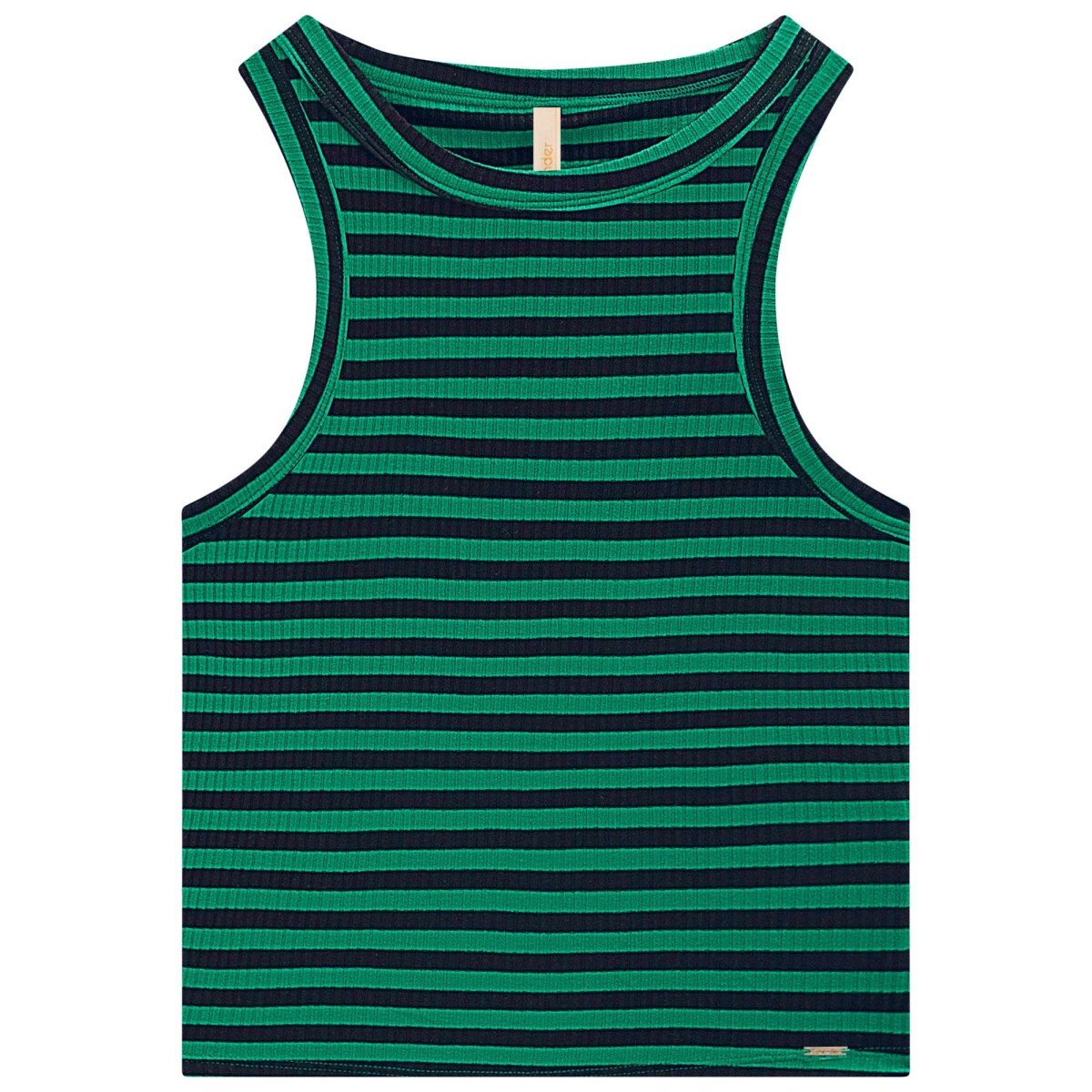 MUSCULOSA A RAYAS - VERDE 