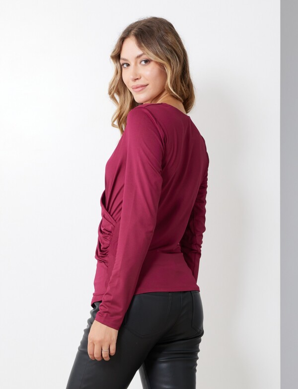 Blusa Cruzada BORDEAUX