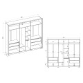 ROPERO FRANCIS 2.7 COLOR FREIJO/OFF WHITE Ropero Francis 2.7 Color Freijo/off White