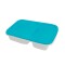 VIANDA RECTANGULAR 2 DIVISIONES JOLLY FRESHLIFE 0,8L CELESTE
