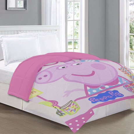 Acolchado Infantil Polar Peppa Pig 1 Plaza