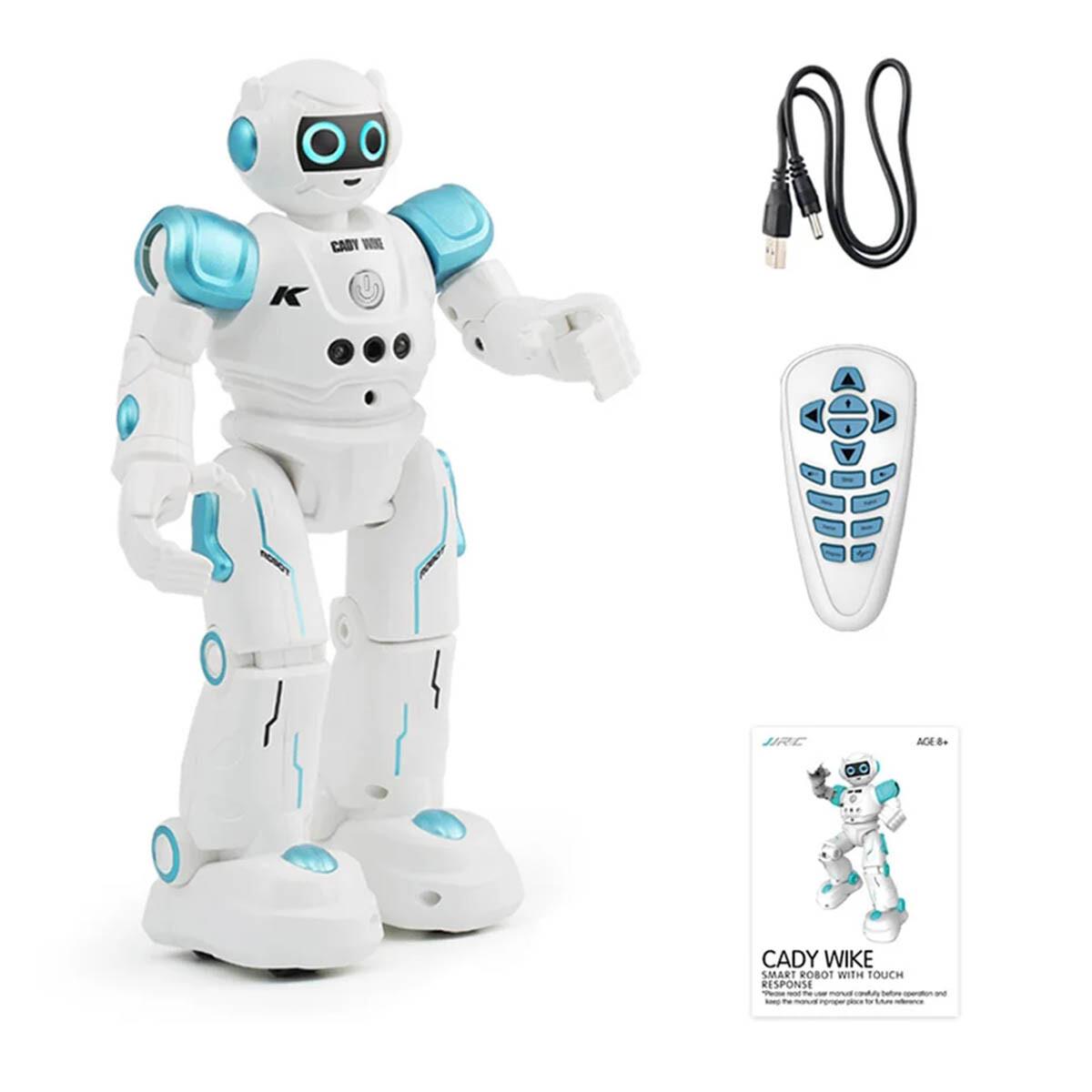 Robot Cady Wike 28cm Juguete Interactivo Cont Remoto 