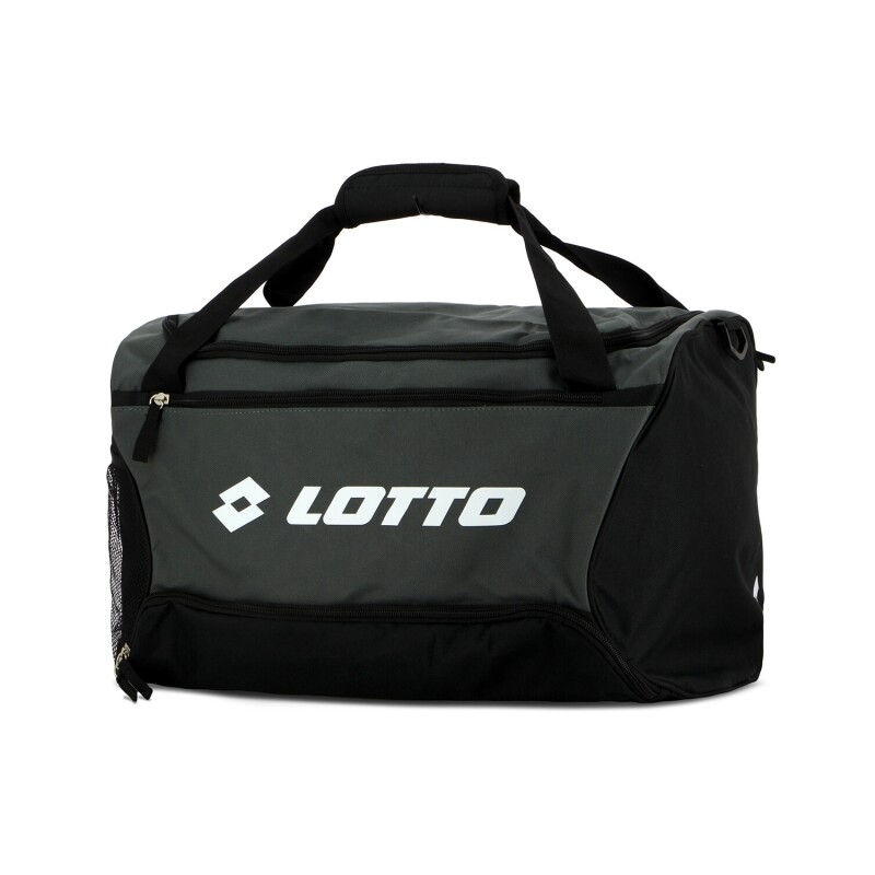 Bolso Deportivo Lotto Mediano Negro-Gris