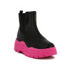 Moleca Bota C/ Elastico Negro-fucsia