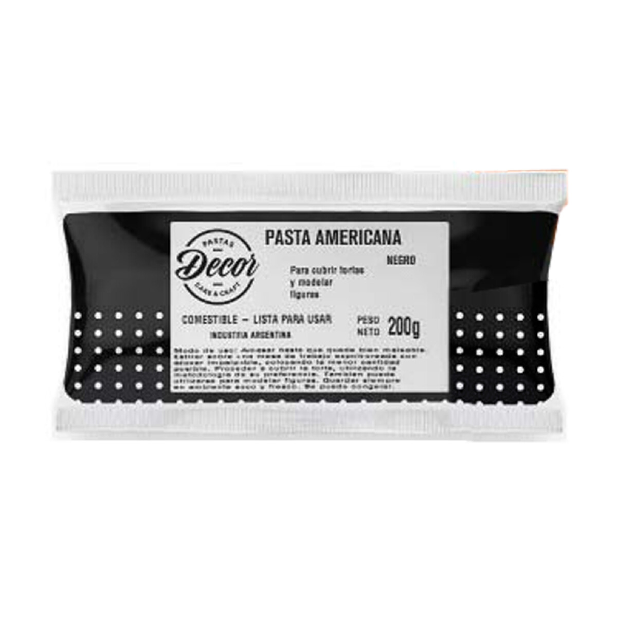 Pasta Americana Negro - 200 g 