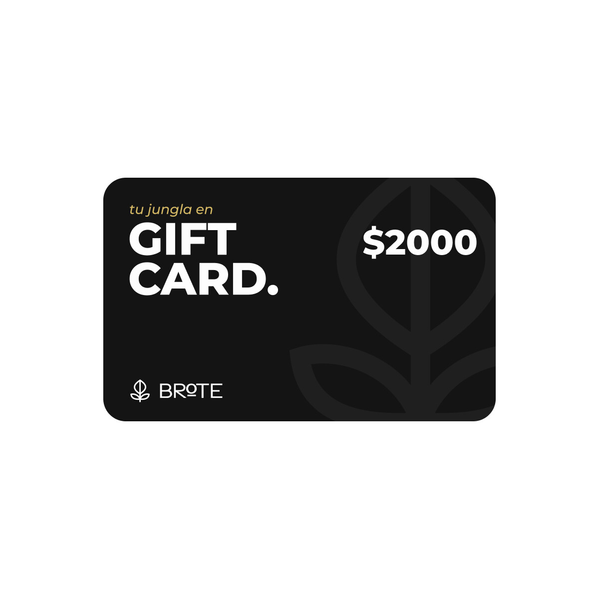 GIFTCARD $2000 