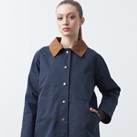 TRENCH SOLENE Azul Marino