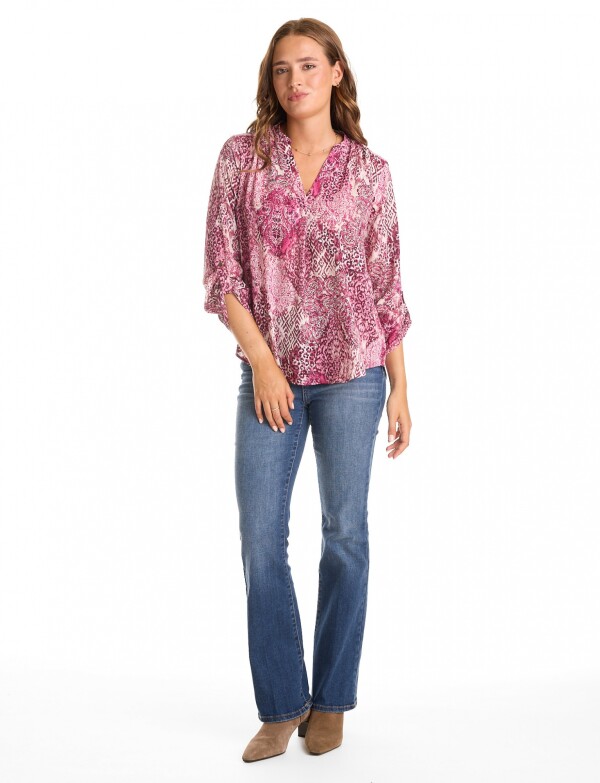 Blusa Printed FUCSIA/MULTI