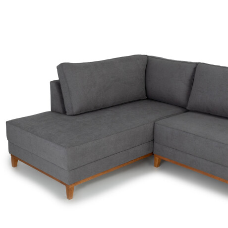 Rinconera Amadeus Chica - Tela Microfibra - Chaise Izquierdo 2160 (Grafito)