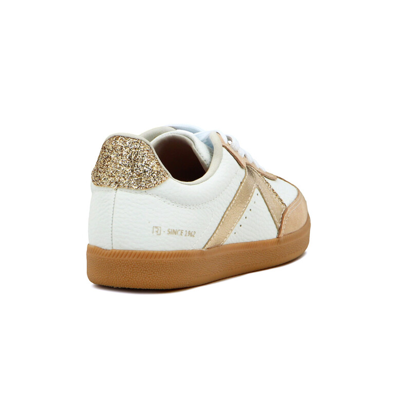 Ramarim Deportivo Con Glitter Suela Baja - Dama Almendra-oro