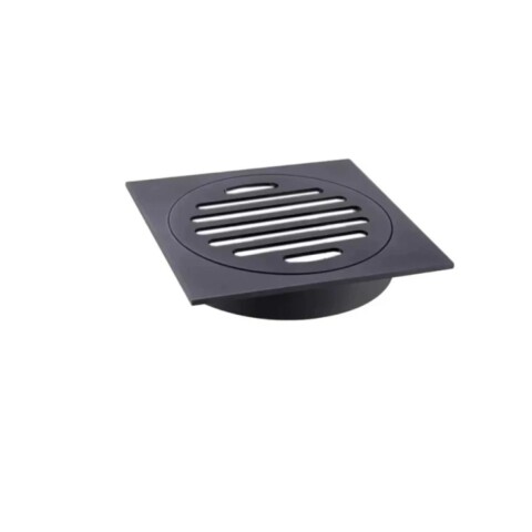 Rejilla negro Mate con rosca y aro 10x10 DMC Rejilla Negro Mate Con Rosca Y Aro 10x10 Dmc