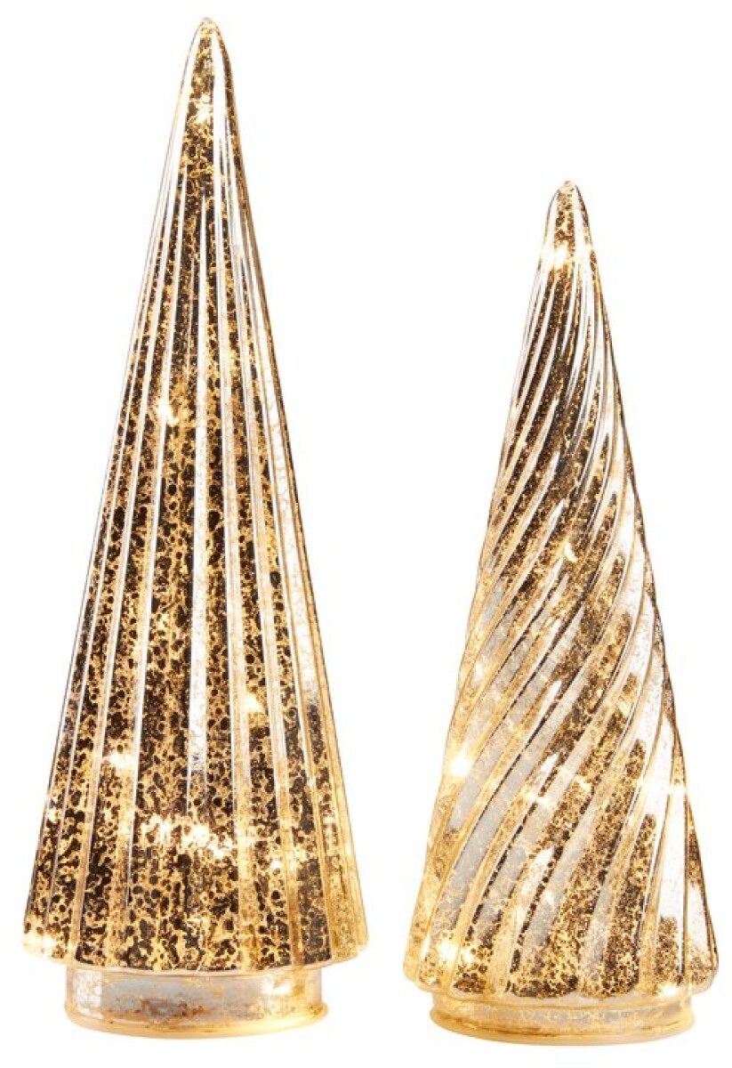 Árbol decorativo navideño FULLA con LED 2 u/pack 