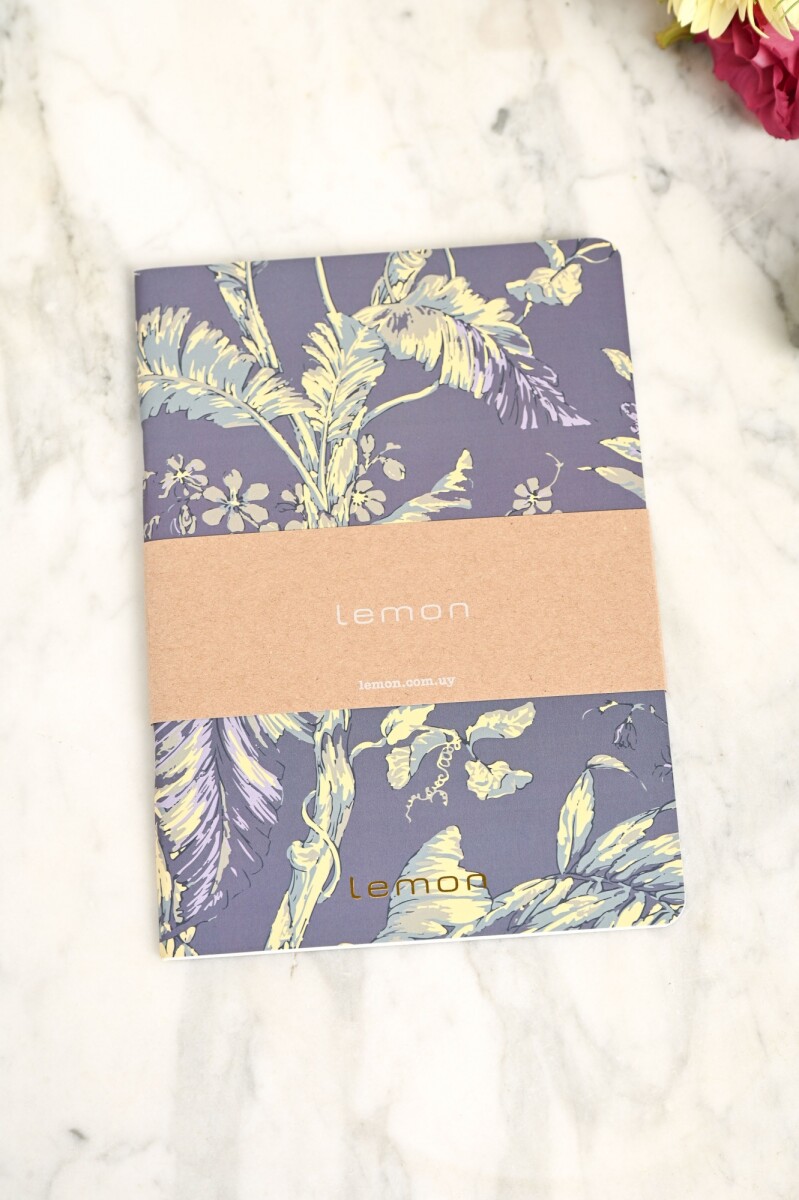 Notebook Lemon Print Azul - Marino 