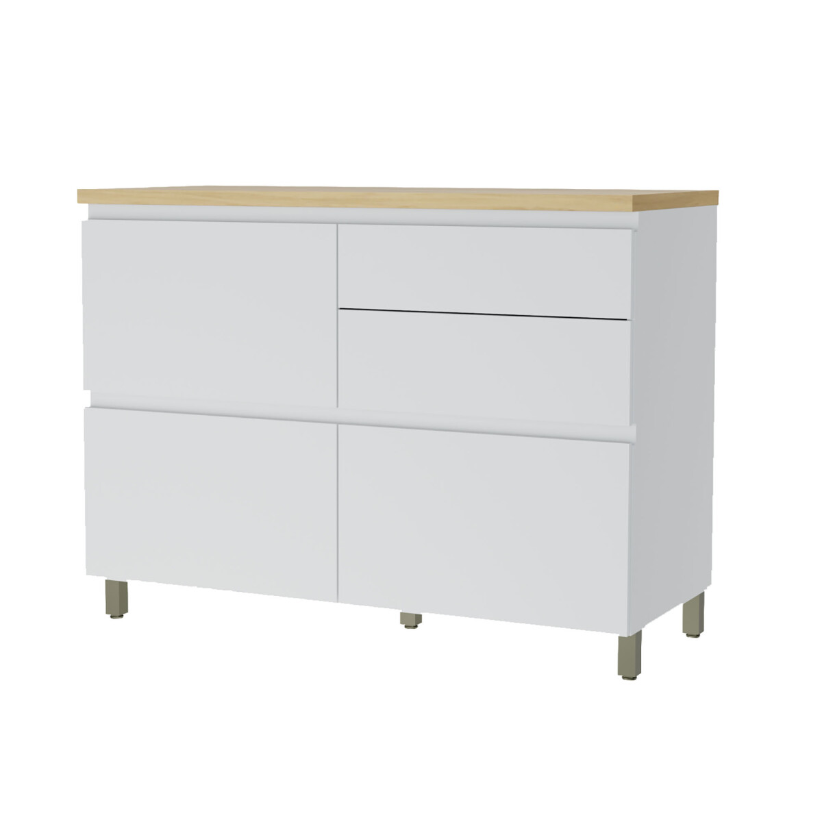 BAJO MESADA - 120 CM MDF BLANCO SUECIA 