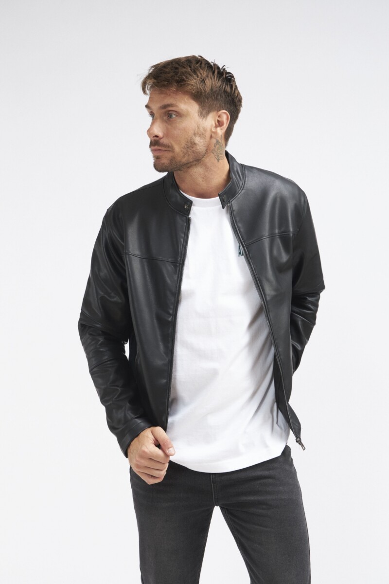 CHAQUETA BIKER ZIGGY - NEGRO 