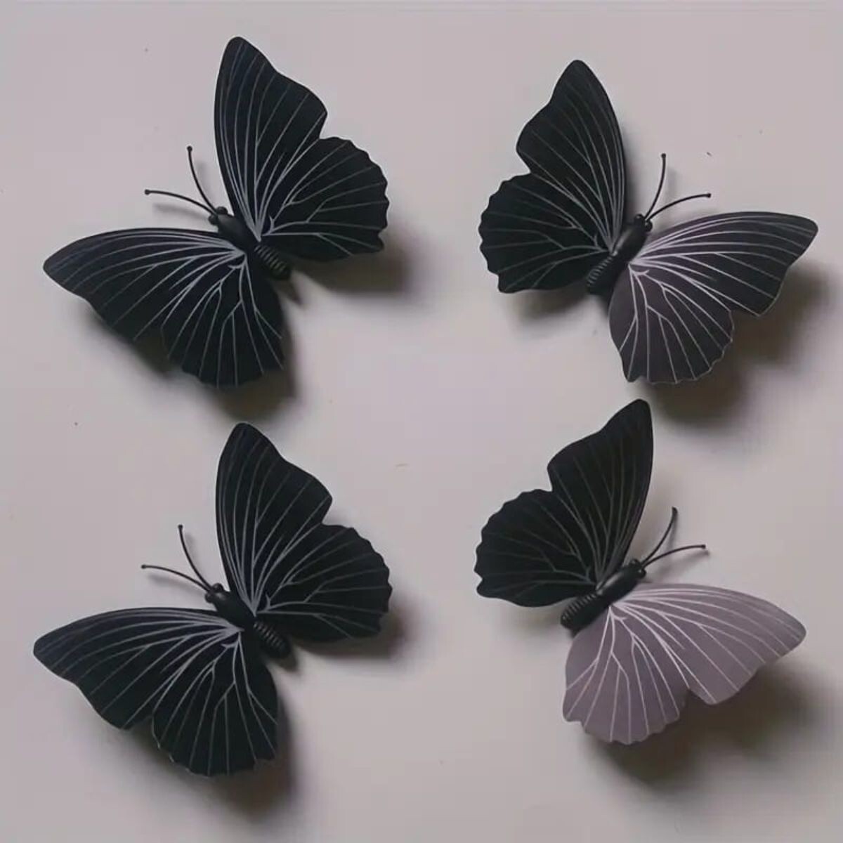 Mariposas con Imán x12 - Negras 
