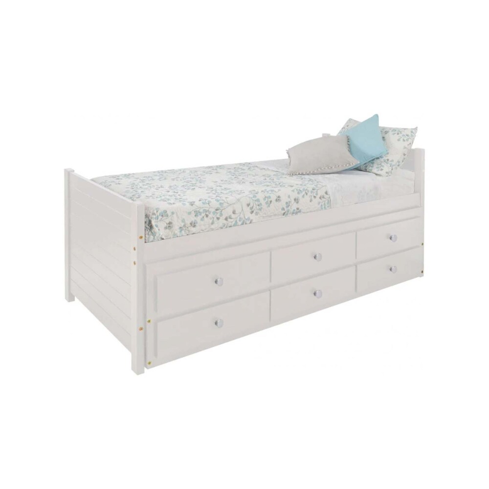 CAMA MARINERA 1 PLAZA MADERA BLANCO CAPTAIN