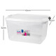 Set x2 Caja organizadora 68 lts TRANSPARENTE