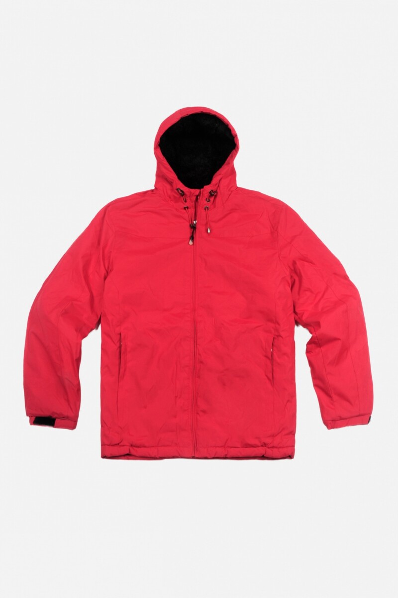 Campera con capucha - Hombre ROJO