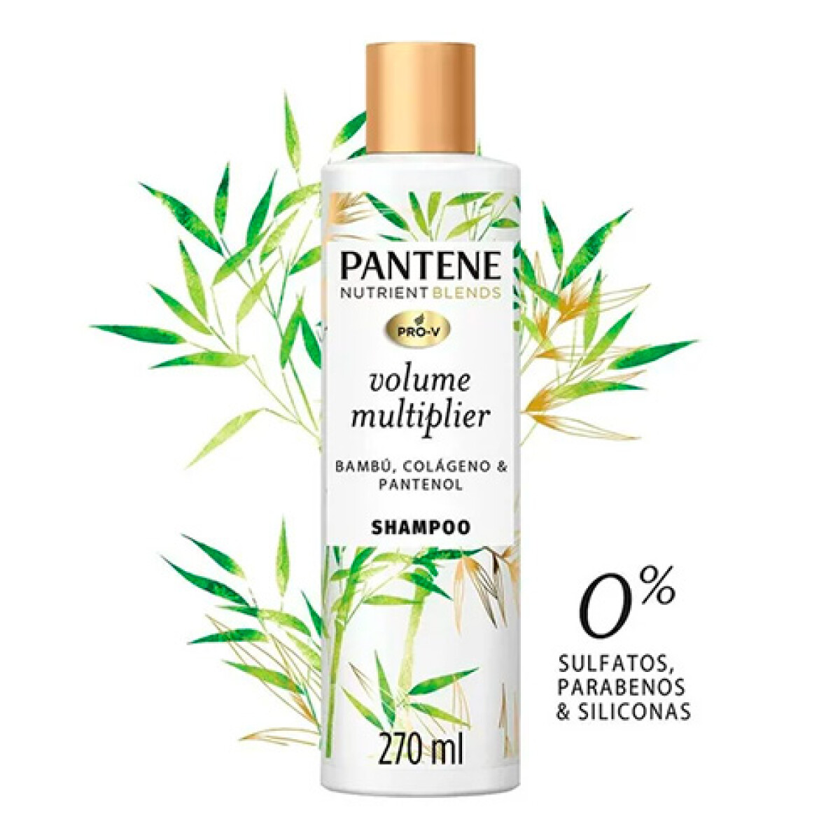 Shampoo Pantene Volume Multiplier 270 Ml Bambú - 001 