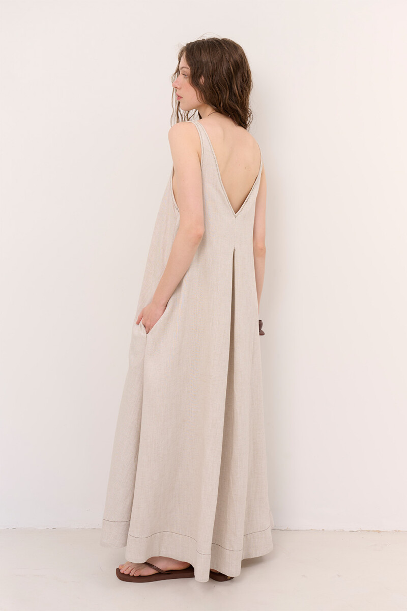 VESTIDO JACKIE BEIGE