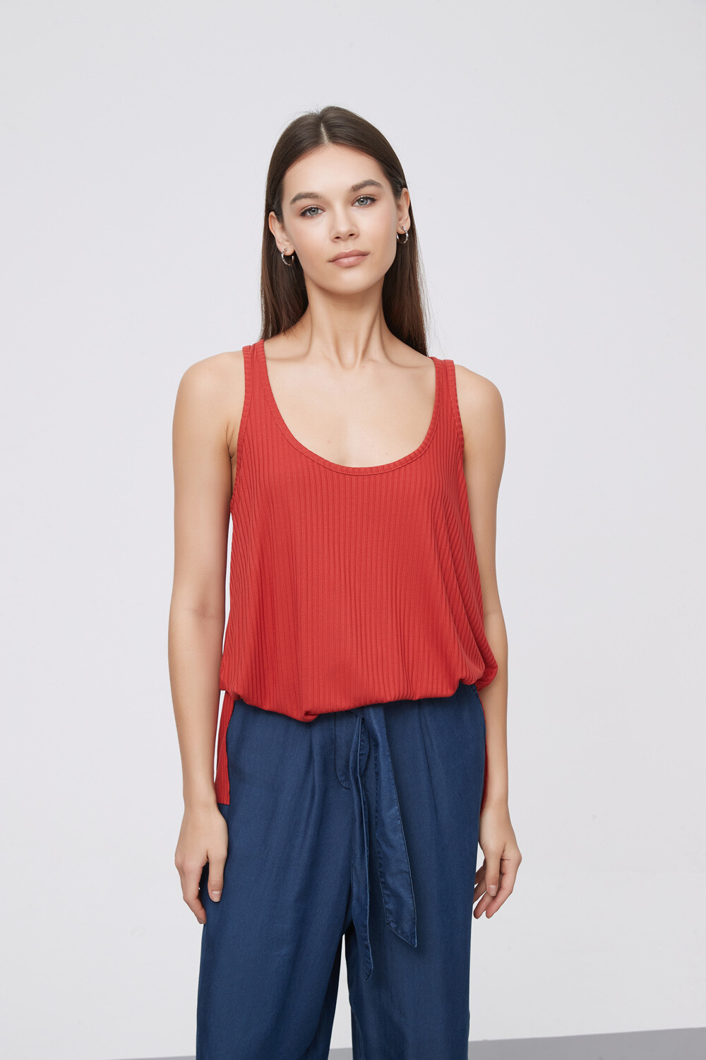 Musculosa Joris Rojo Anaranjado