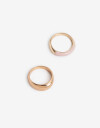 Sets Anillos Color Set De 2 Anillos Esmaltados Bañado En Oro - Dorado