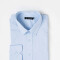 Camisa m/l elastizada slim lisa celeste