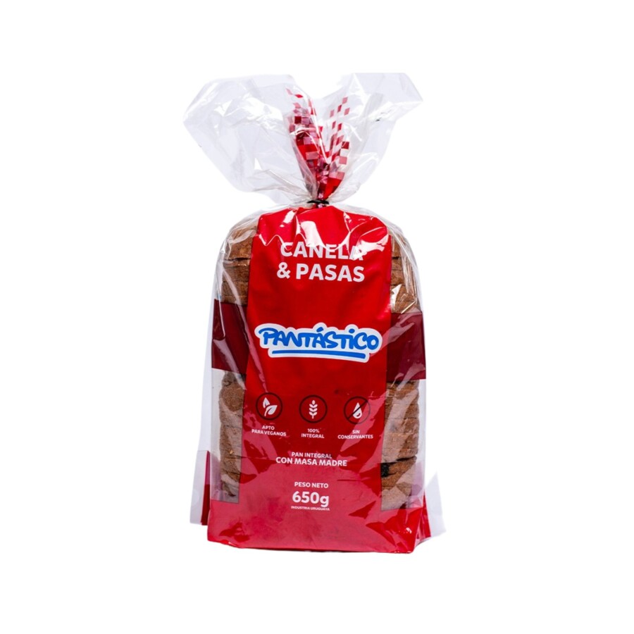 Pan De Canela Y Pasas Pantastico 650g Pan De Canela Y Pasas Pantastico 650g