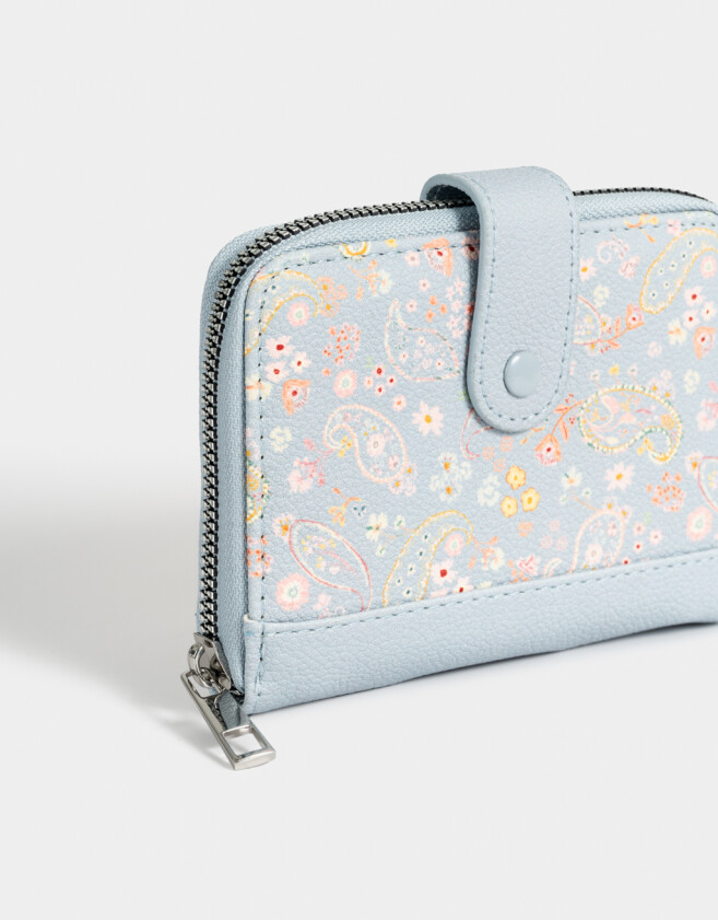Billetera Estampados Billetera Estampada - Azul Celeste