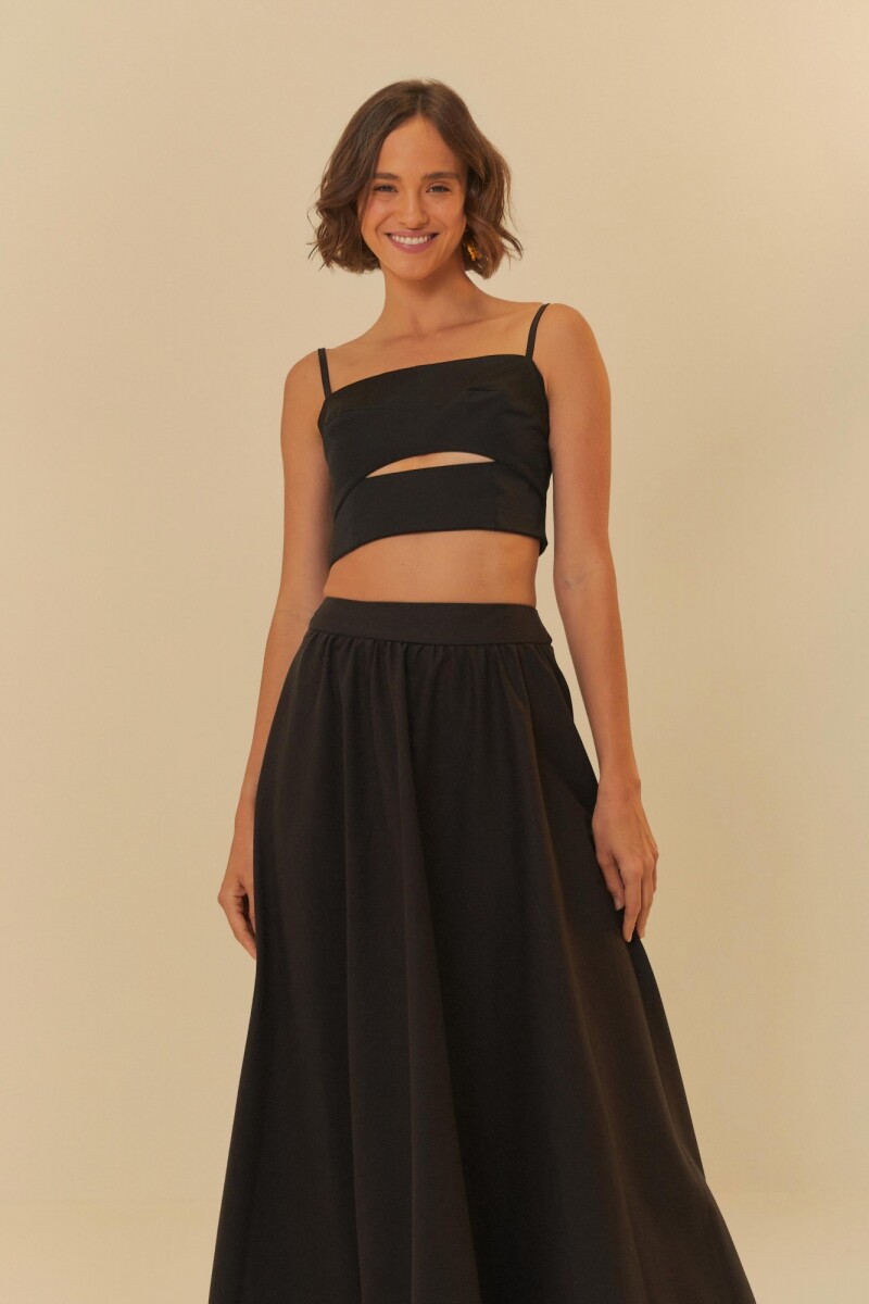 FALDA MAXI Negro