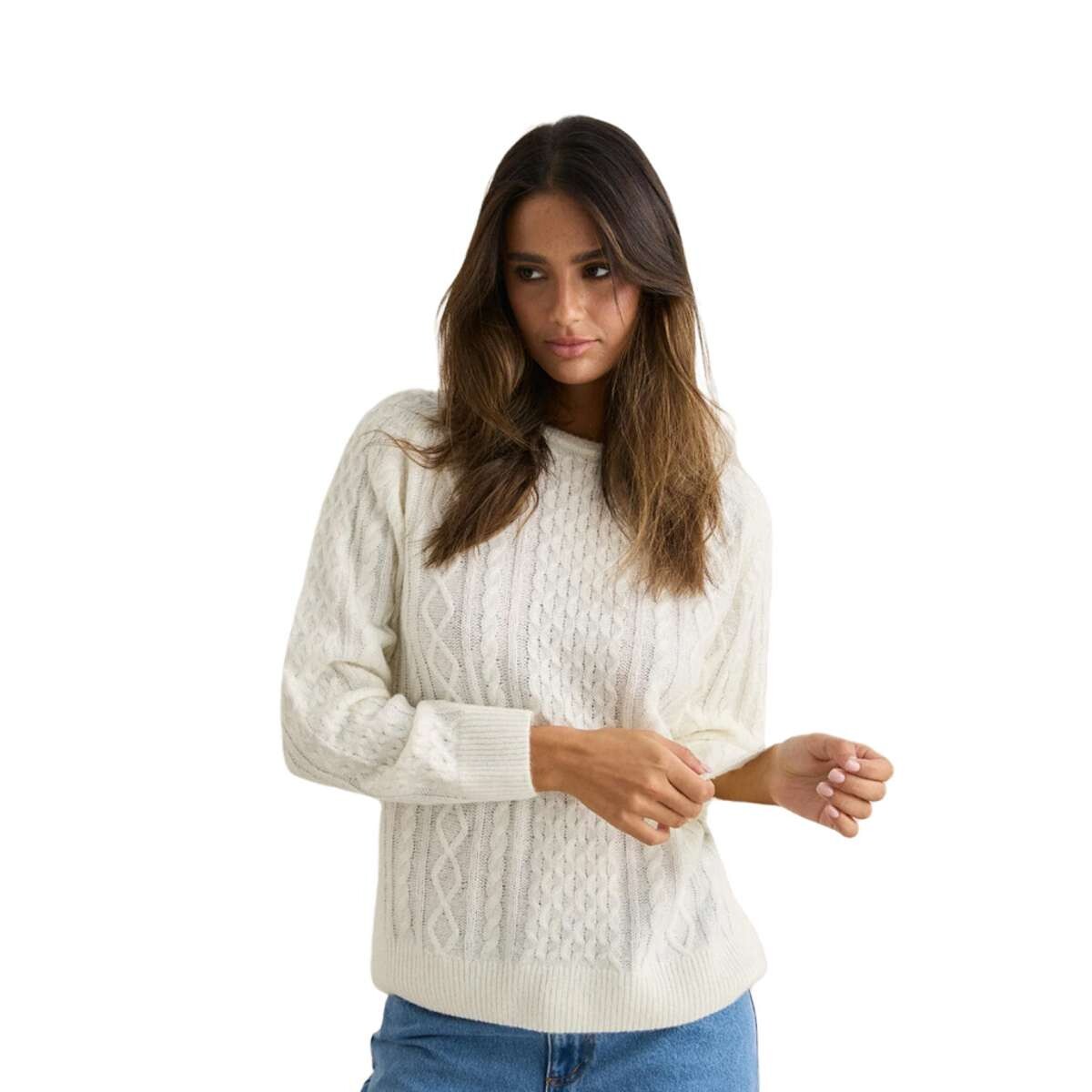 Buzo Rhythm Mohair Oceanside Knit - Blanco 