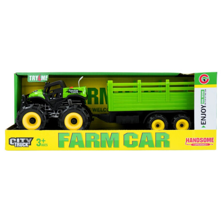 Camioneta de granja con caja transportadora Camioneta de granja con caja transportadora