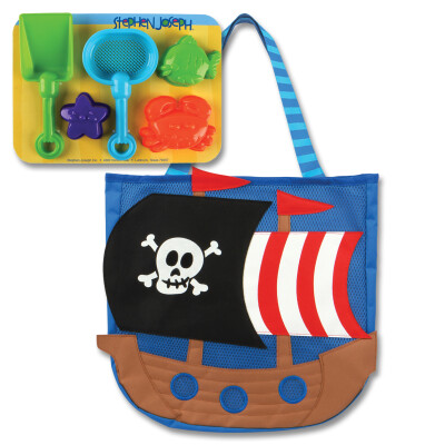 Bolso playero con juguetes Pirata