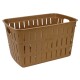 Cesto para ropa símil bambú 20 lts MARRON CLARO