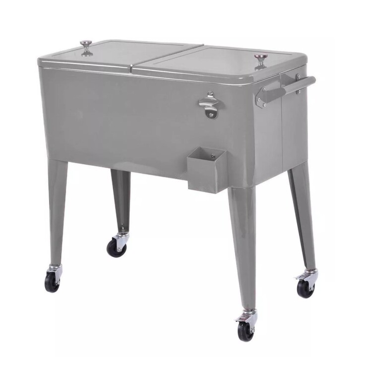 Conservadora Bar con Ruedas 76 L Plata