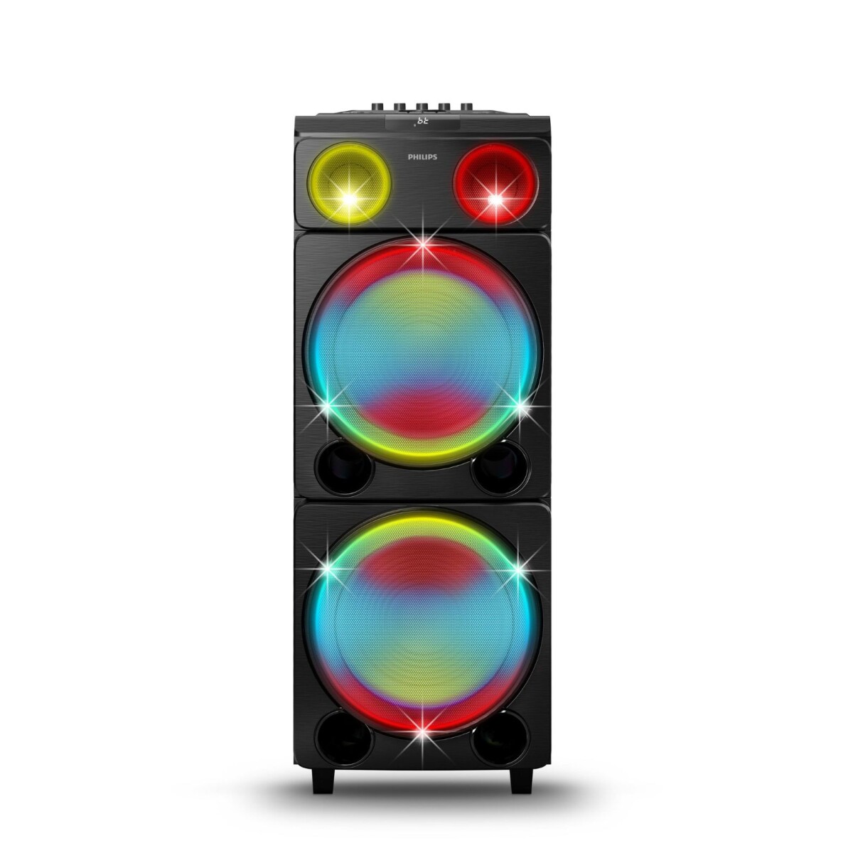Torre de Sonido Bluetooth Philips con Luces, Radio y Carry On 