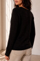 SWEATER V BOUTONE GRAFITO