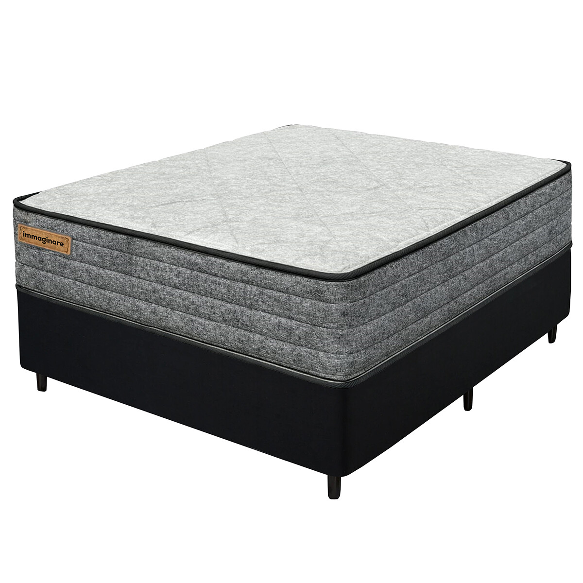 SOMMIER 2 PLAZAS EN ESPUMA - 1.40 MT - ALTURA DEL COLCHÓN 30 CM 