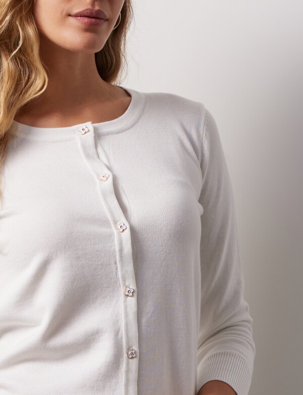 Cardigan Basico CRUDO