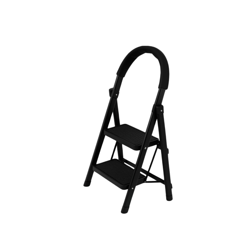 Escalera Tijera 2 Escalones De plastico Negro