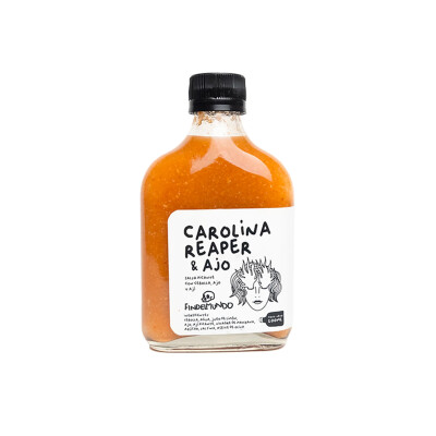 SALSA PICANTE CAROLINA REAPER Y AJO FIN DEL MUNDO Salsa Carolina Reaper Y Ajo