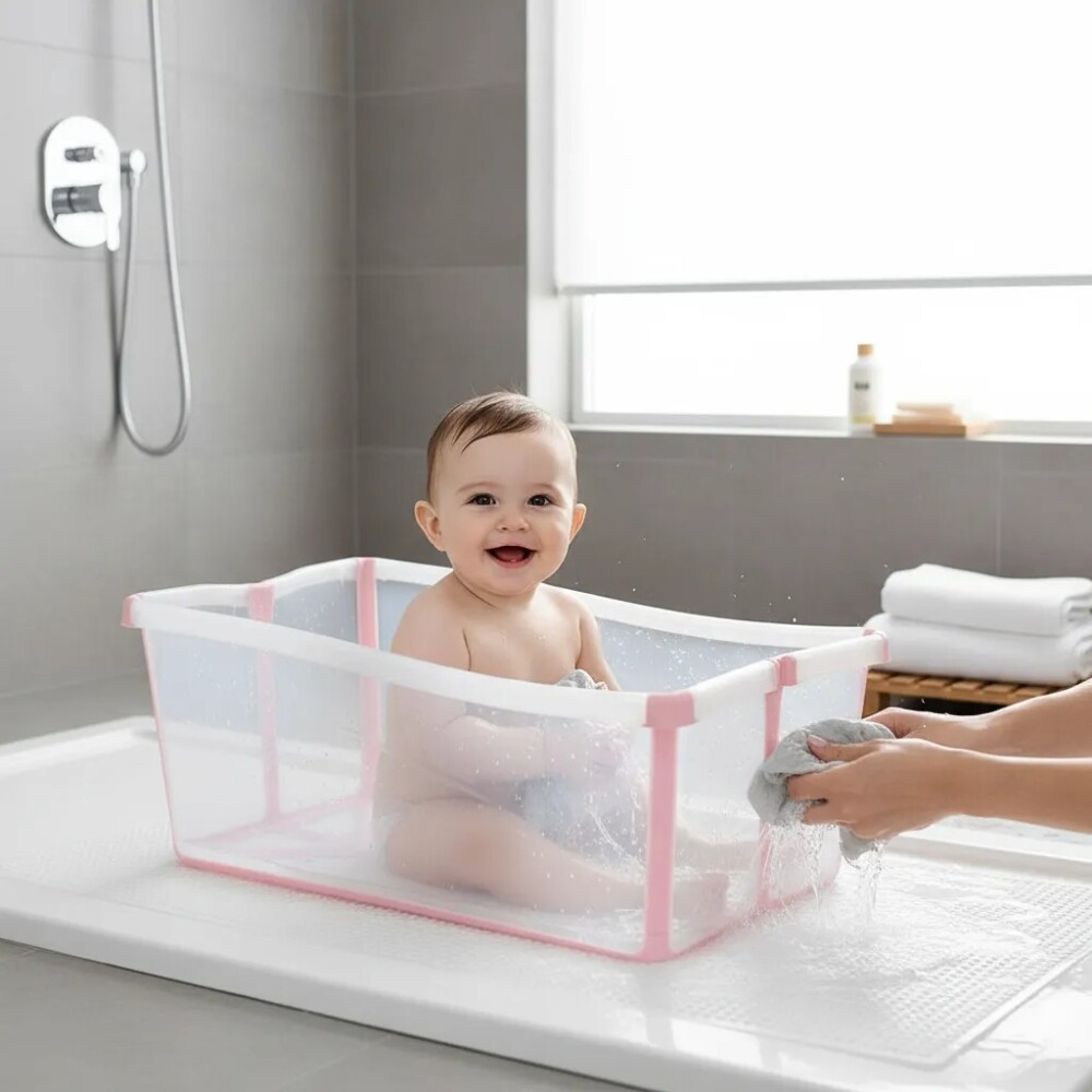 Baño plegable XL BUBA rosa